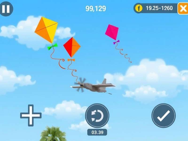 Crossy Kite Flyer control interface and gameplay elements